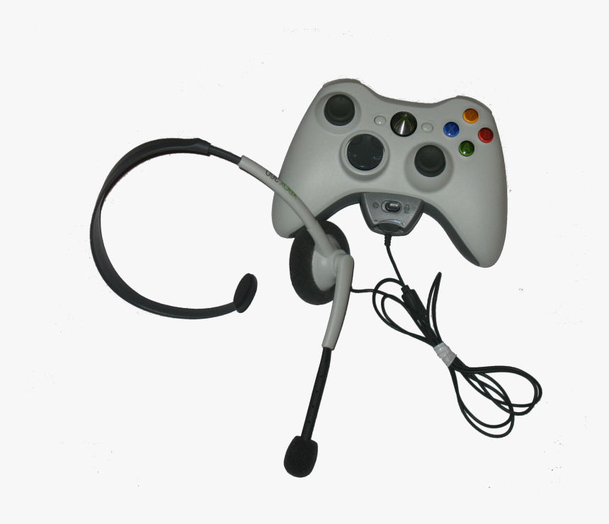 Xbox 360 Controller And Headset, HD Png Download, Free Download