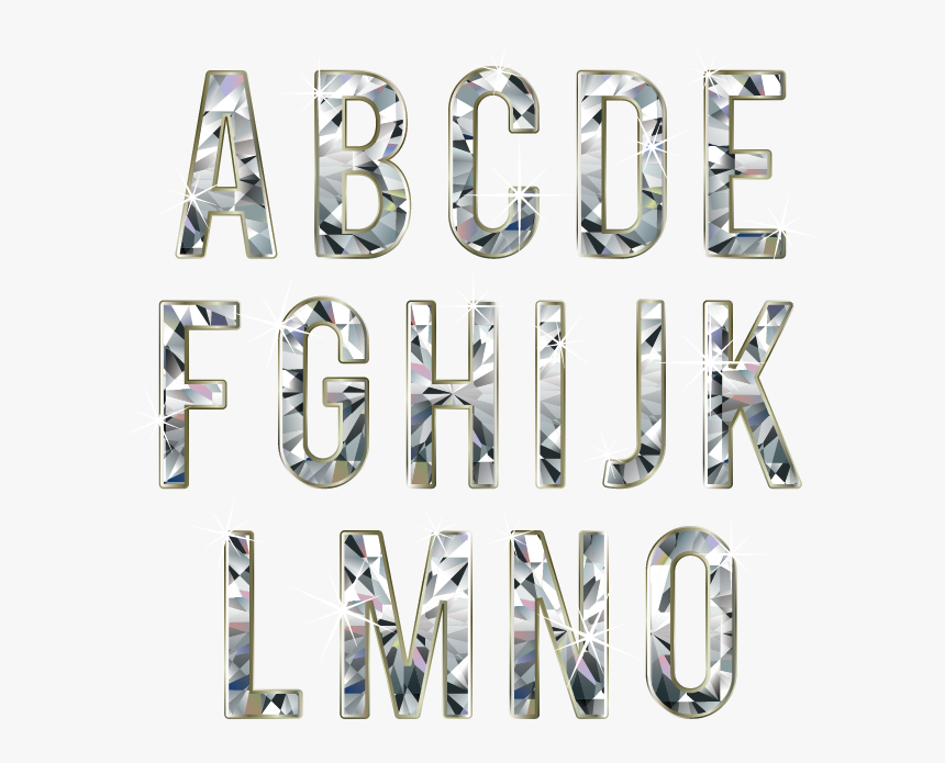 Font Material Diamond Effect Letter Free Transparent - Diamond Letter Png, Png Download, Free Download