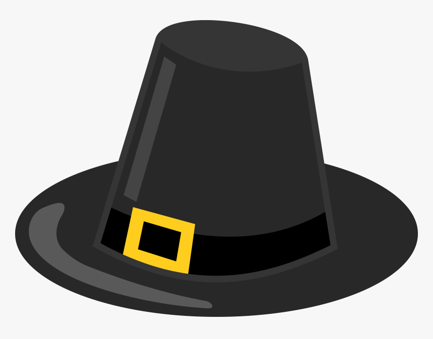 Thanksgiving Pilgrim"s Hat Clip Art - Pilgrim Hat Clip Art, HD Png Download, Free Download
