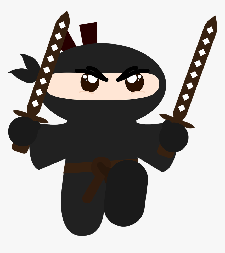 Ninja Minimalist Hd Free Picture - Cartoon Ninja, HD Png Download, Free Download