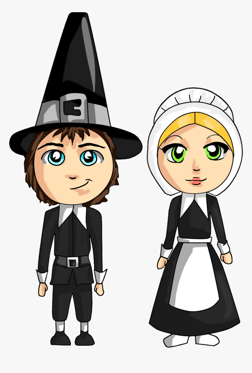 Thanksgiving Pilgrim Png Transparent Png , Png Download - Pilgrims Png, Png Download, Free Download