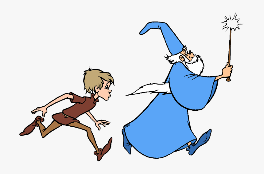Merlin Sword In The Stone Arthur, HD Png Download, Free Download