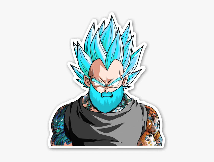 Saiyan Bearded Sticker - Shrek Super Saiyan, HD Png Download, Free Download