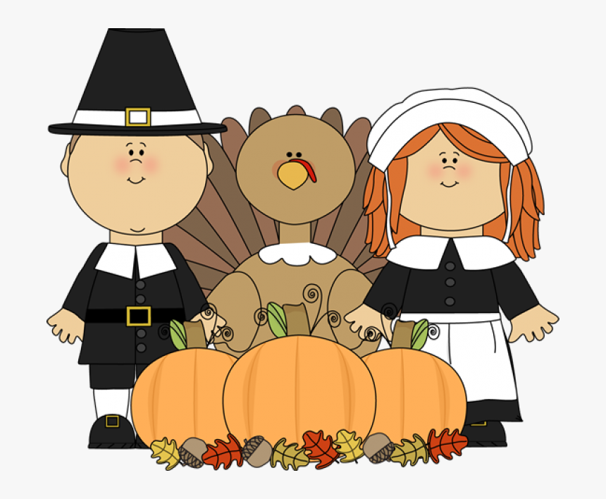 Free Pilgrim Clipart - Thanksgiving Pilgrims Clip Art, HD Png Download, Free Download