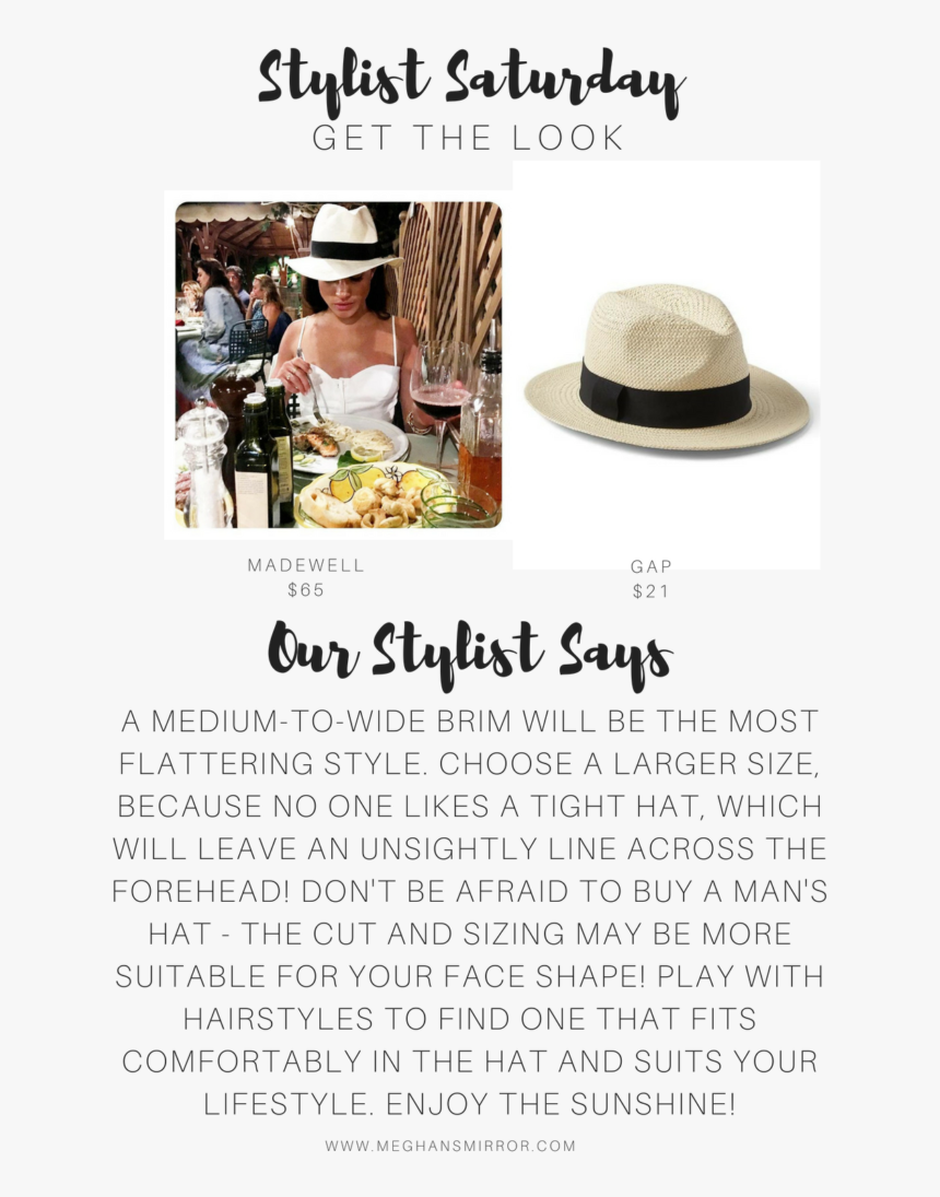 Meghan Markle Panama Hat Style - Panama Hat Meghan Markle, HD Png Download, Free Download