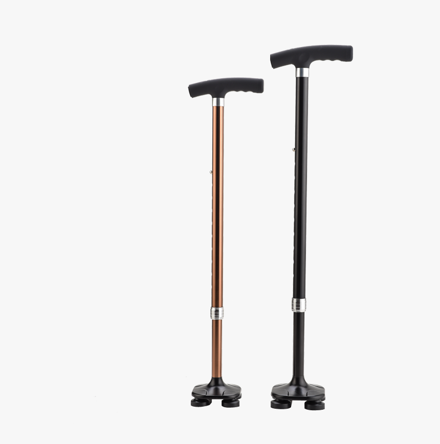 Old Man Crutches Four Legged Walking Stick Cane Elderly - String Trimmer, HD Png Download, Free Download