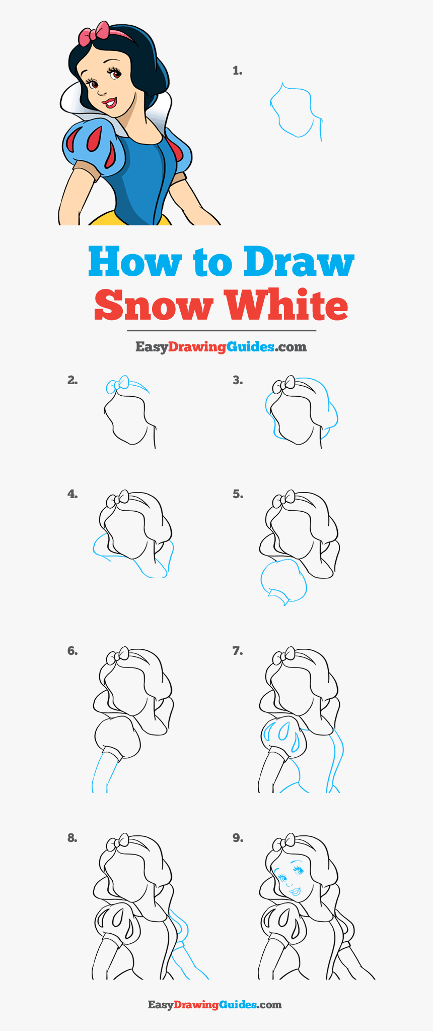 How To Draw Snow White - Draw A Vampire Step By Step, HD Png Download, Free Download