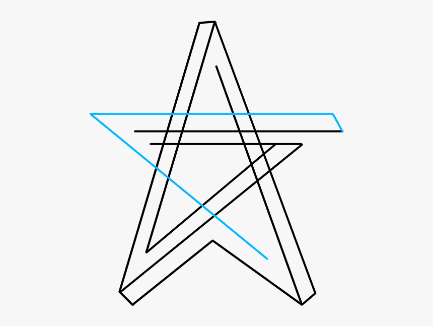 How To Draw An Impossible Star - Impossible Star, HD Png Download, Free Download