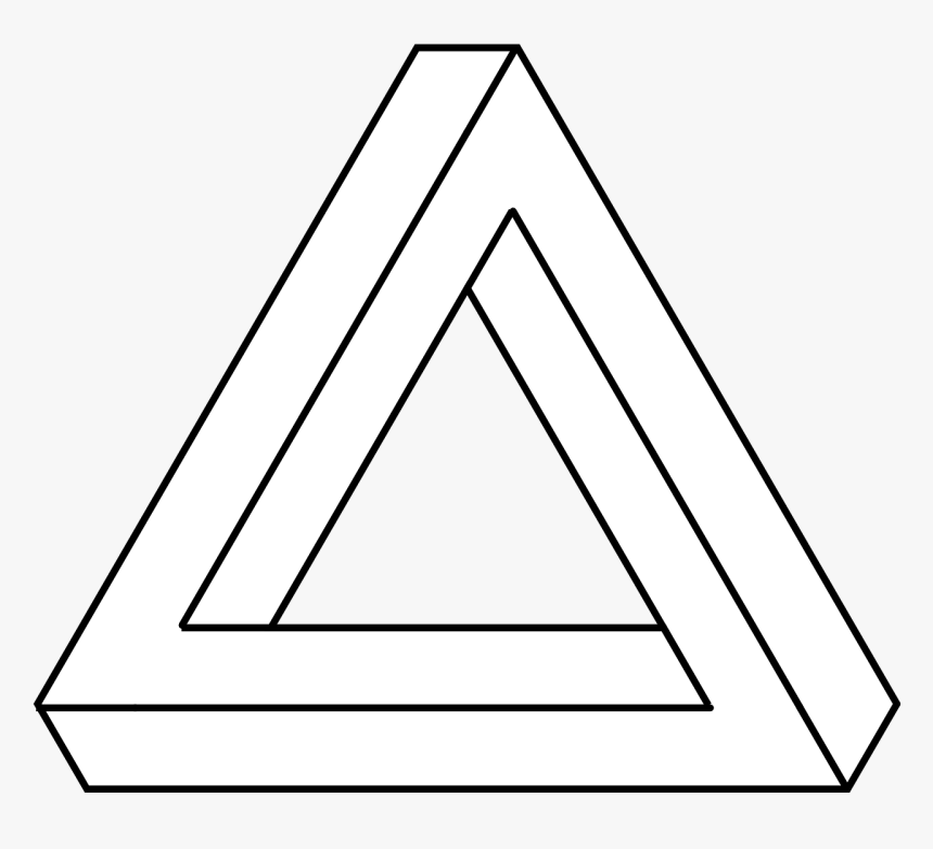 Triangle Optical Illusion Png, Transparent Png, Free Download