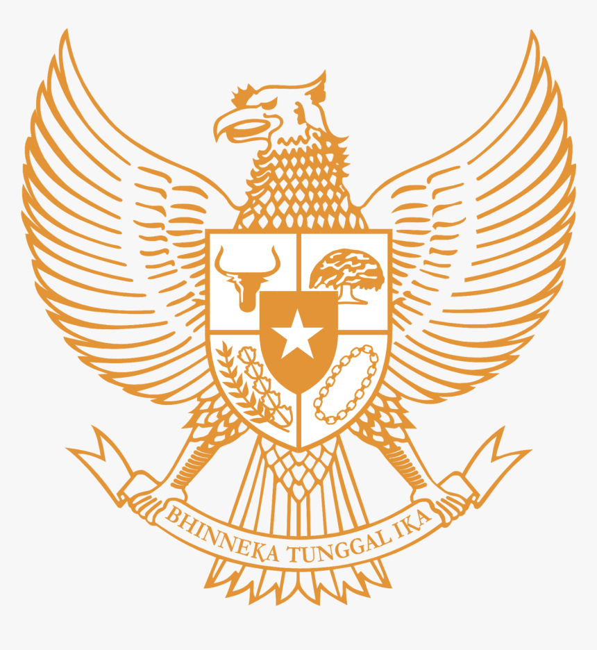 Logo Pancasila Gold Gudang - Logo Garuda Png, Transparent Png@kindpng.com