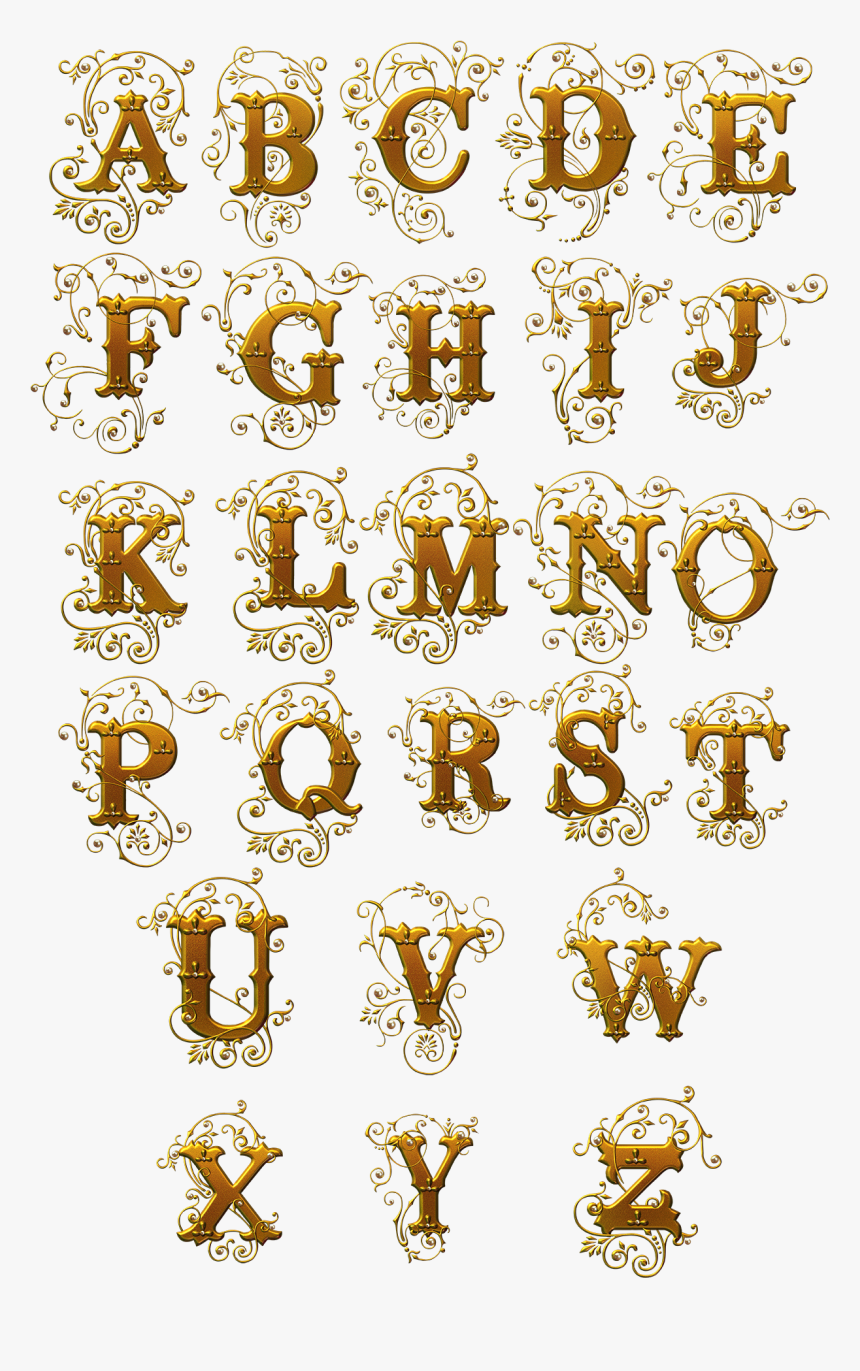 Typeface Letters Gold Letter Effect Download Hd Png, Transparent Png, Free Download