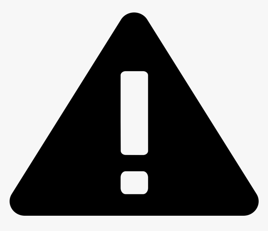 Warning Triangle - Exception Icon Png, Transparent Png, Free Download