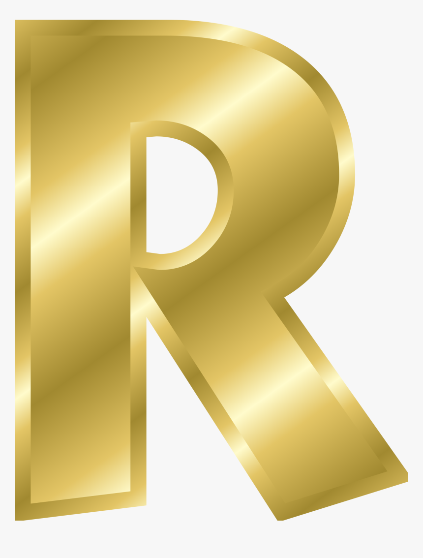 Effect Letters Alphabet Gold - Letter R In Gold, HD Png Download, Free Download