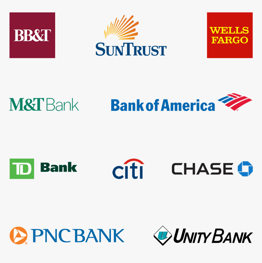 Banks Included In Report - Suntrust Wells Fargo Chase, HD Png Download, Free Download