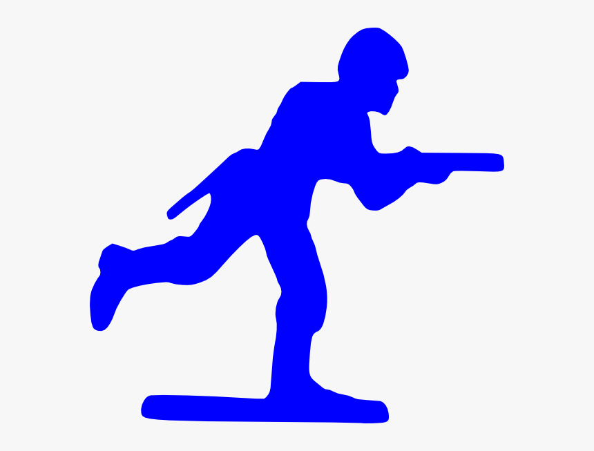 Blue Toy Soldier Svg Clip Arts - Soldier Clip Art, HD Png Download, Free Download