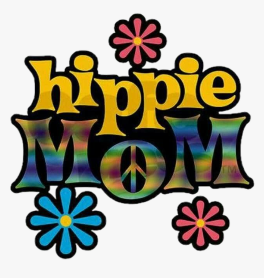 #hippie #mom #retro #flowers #psychedelic #floral - Hippie Peace And Love, HD Png Download, Free Download