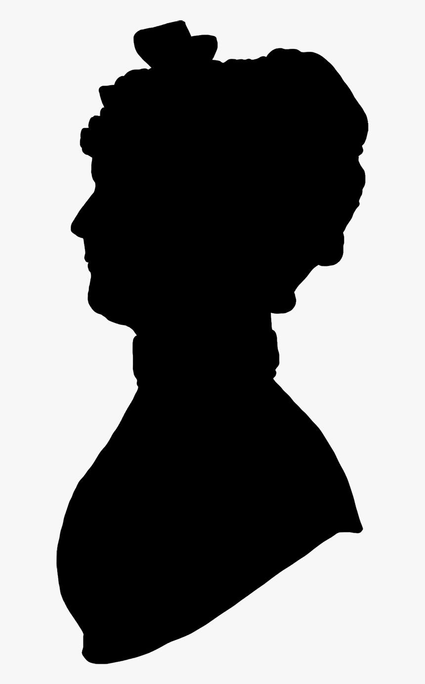 Victorian Era Woman With A Hat Silhouette Female - Old Woman Silhouette Png, Transparent Png, Free Download