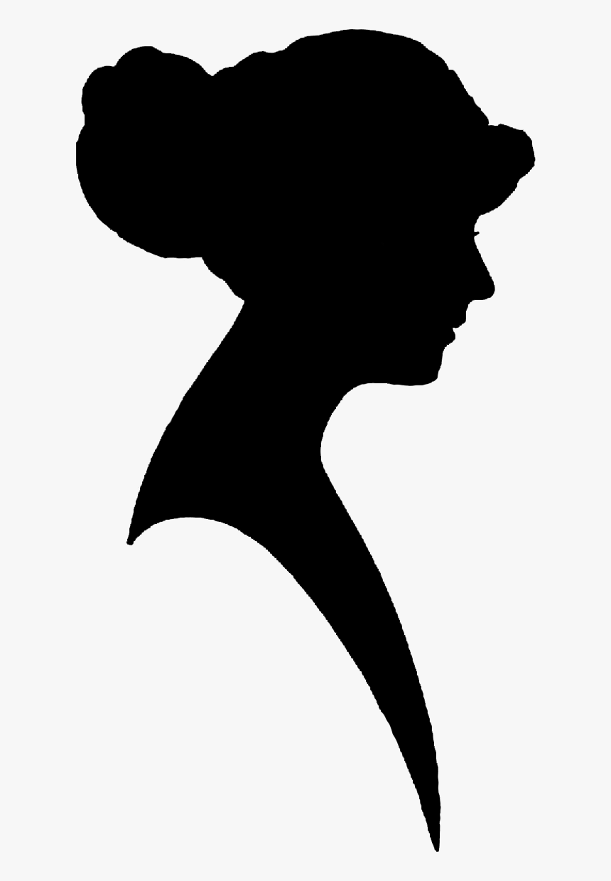 Victorian Ladies Clipart - Vintage Woman Silhouette Png, Transparent Png, Free Download