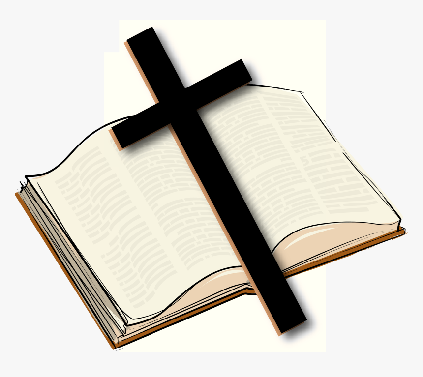 Open Bible With A Cross - Open Bible With Cross, HD Png Download, Free Download