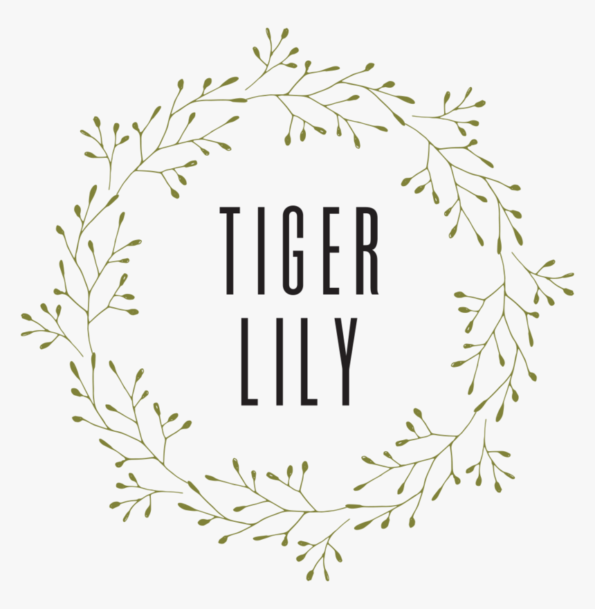 Tiger Lily Botanics Logo - Floral Design, HD Png Download, Free Download