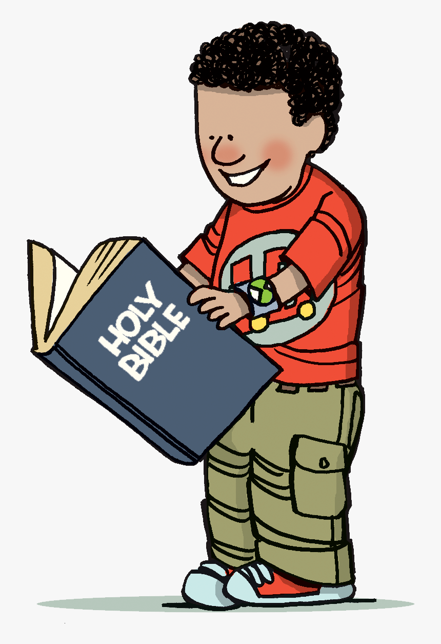 Boy Reading Bible Clip Art, HD Png Download, Free Download