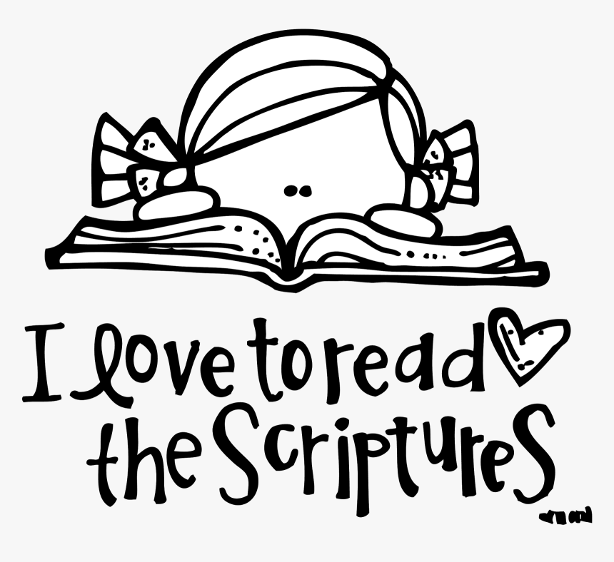 Scripture Clipart New Year - Reading Melonheadz Clipart Black And White, HD Png Download, Free Download