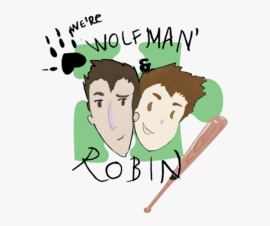 Wolfman & Robin - Cartoon, HD Png Download, Free Download