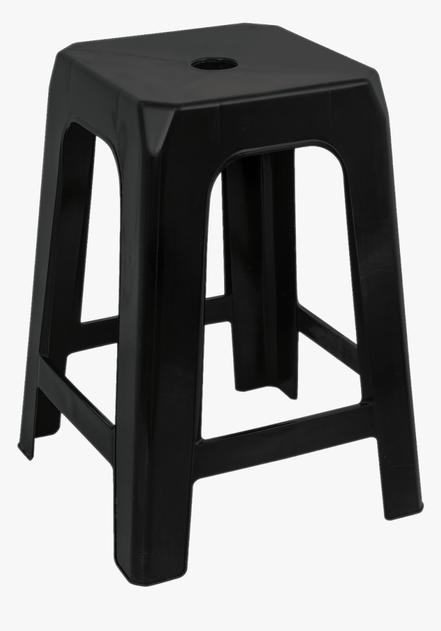 Black Plastic Stool - Plastic Stool Lowest Price, HD Png Download, Free Download