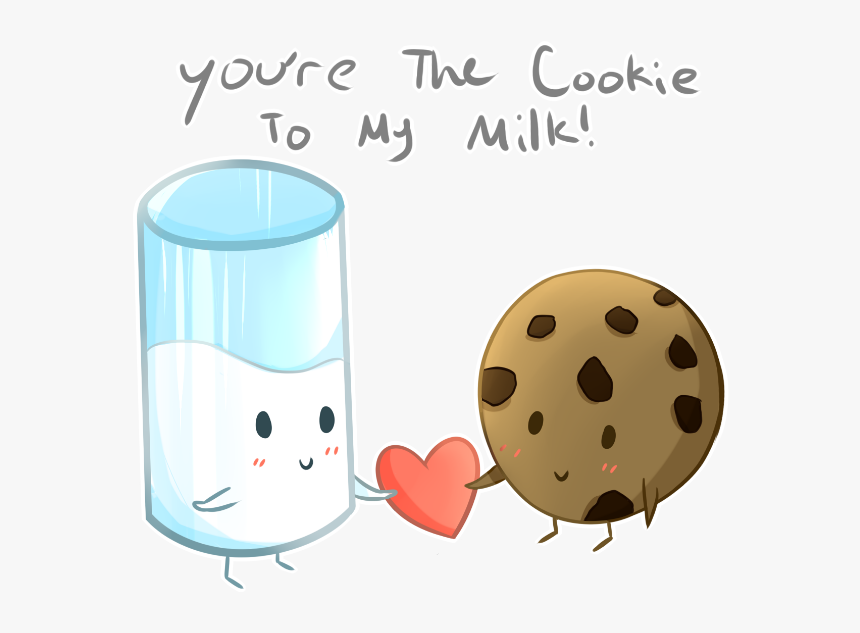 Sctext Text Cookie Milk Cute Love Drawing Ftestickers - Milk To My Cookie, HD Png Download, Free Download