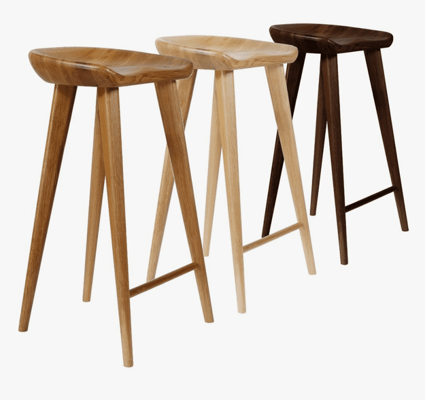 Tractor Contemporary Carved Wood Barstool - Buy Wooden Bar Stool, HD Png Download, Free Download