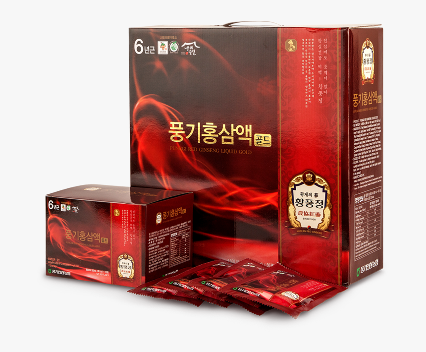 Transparent Liquid Gold Png - Korean Red Ginseng Liquid, Png Download, Free Download