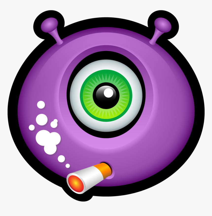 Cigarette Clipart Emoji - Monster Face Png, Transparent Png, Free Download