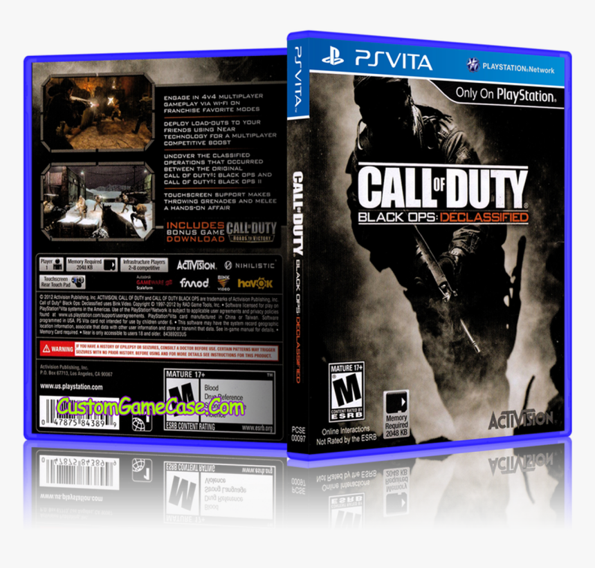 Call Of Duty Black Ops Declassified - Ps Vita One Call Of Duty, HD Png Download, Free Download