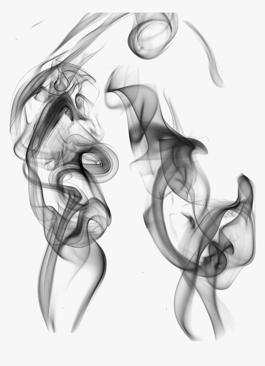 Light Drawing Smoking - Smoking Effects Black And White, HD Png Download, Free Download