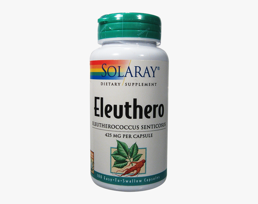 Solaray Eleuthero 100 Capsules 425 Mg - Solaray, HD Png Download, Free Download