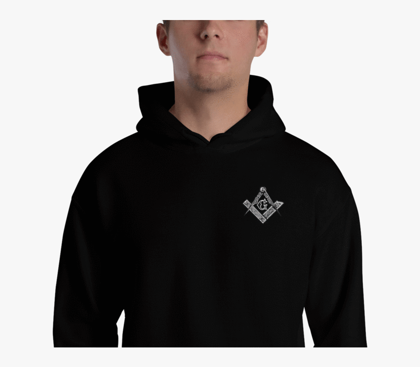 Square And Compass Embroidered Masonic Hoodie, HD Png Download, Free Download