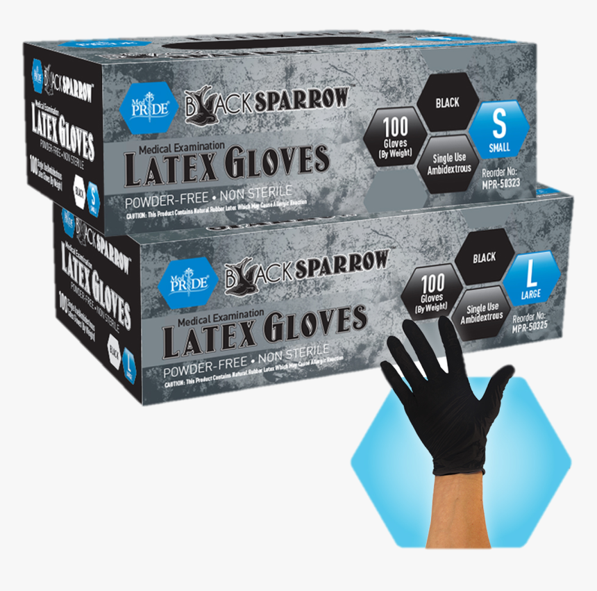 Black Sparrow Gloves - Packaging And Labeling, HD Png Download, Free Download