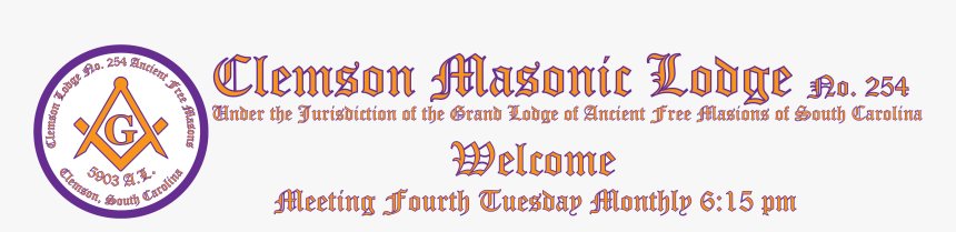 Clemson Masonic Lodge 254 Afm - Art, HD Png Download, Free Download