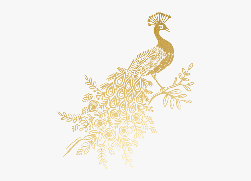 Gold Peacock Transparent Background, HD Png Download, Free Download