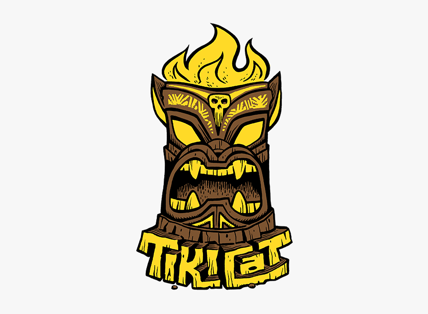 Tikicat Logo Sticker - Tiki Png, Transparent Png, Free Download