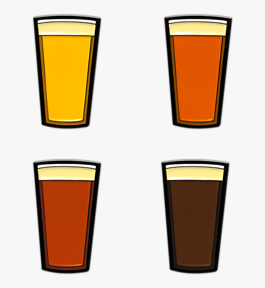 Beer Pints Enamel Pin Set By Seventh - Pint Glass, HD Png Download, Free Download