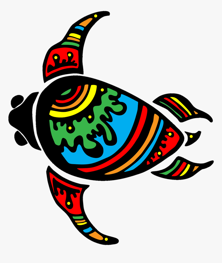 Colorful Turtle Clip Art, HD Png Download, Free Download