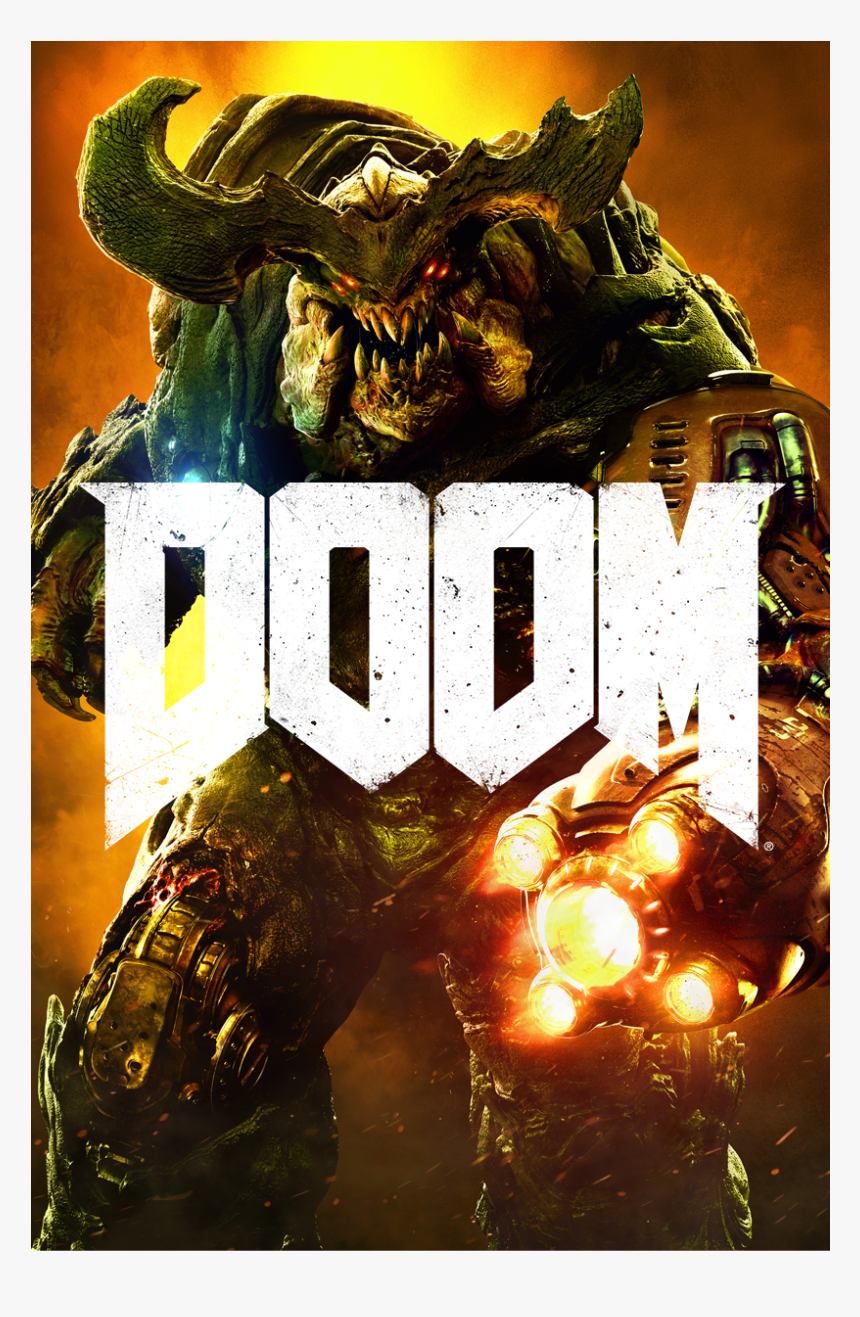 Doom Ii Playstation 4 Poster - Doom 2016 Cyberdemon Poster, HD Png Download, Free Download