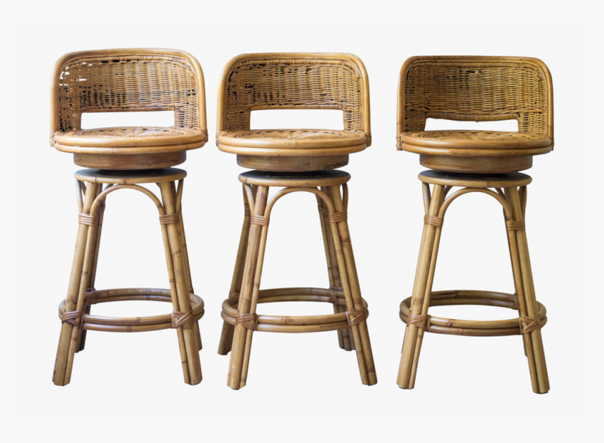 Tiki Bar Stools Inspirational Vintage Mid Century Rattan - Chair, HD Png Download, Free Download