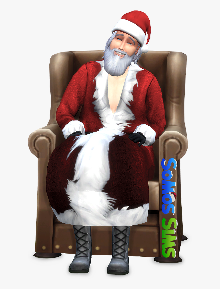 Sims Claus Character Fictional Santa Clothing - Santa Claus, HD Png Download, Free Download