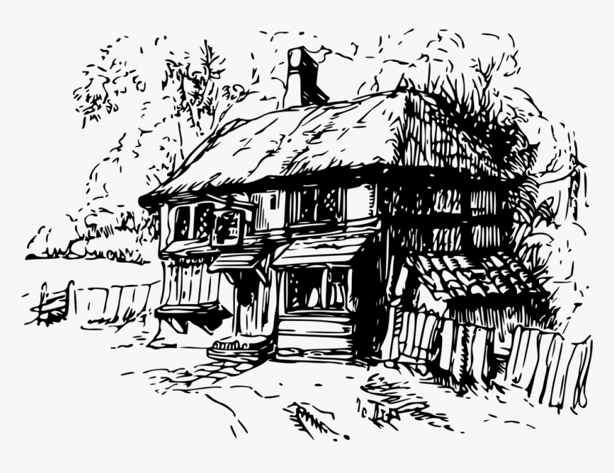 Abandoned House Realistic Draw Hd Png Download Kindpng