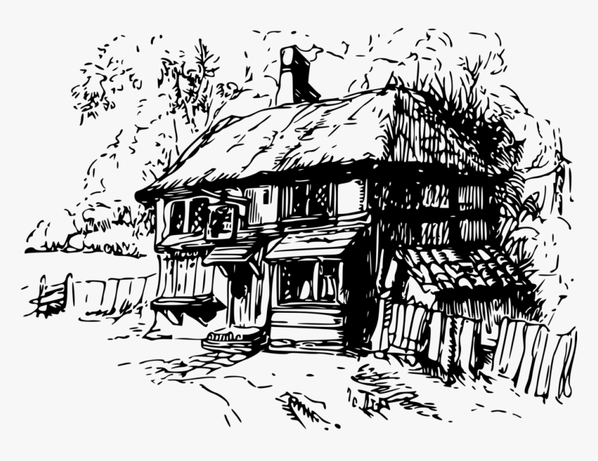 Abandoned House Realistic Draw, HD Png Download, Free Download