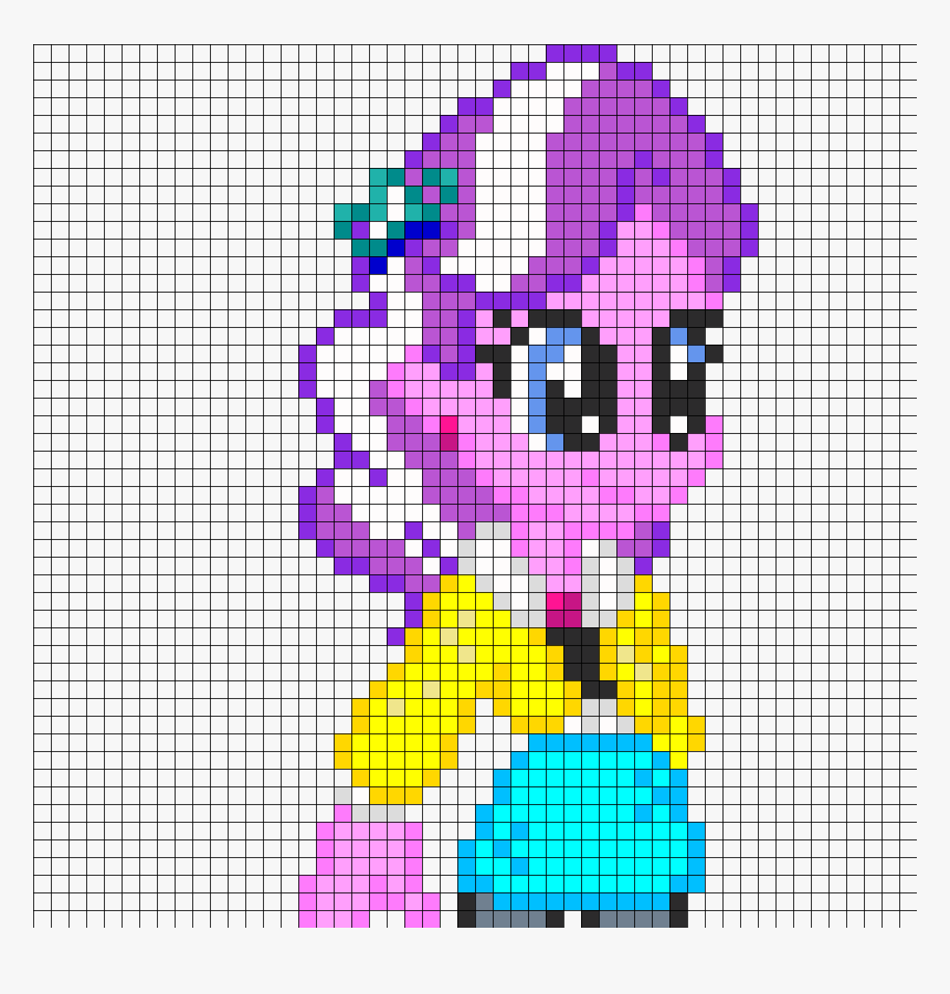 Equestria Girls Diamond Tiara Part1 Perler Bead Pattern - Creative Arts, HD Png Download, Free Download