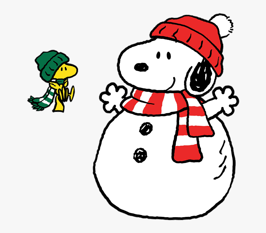 Snoopy Christmas Png - Snoopy Wearing A Scarf, Transparent Png@kindpng.com