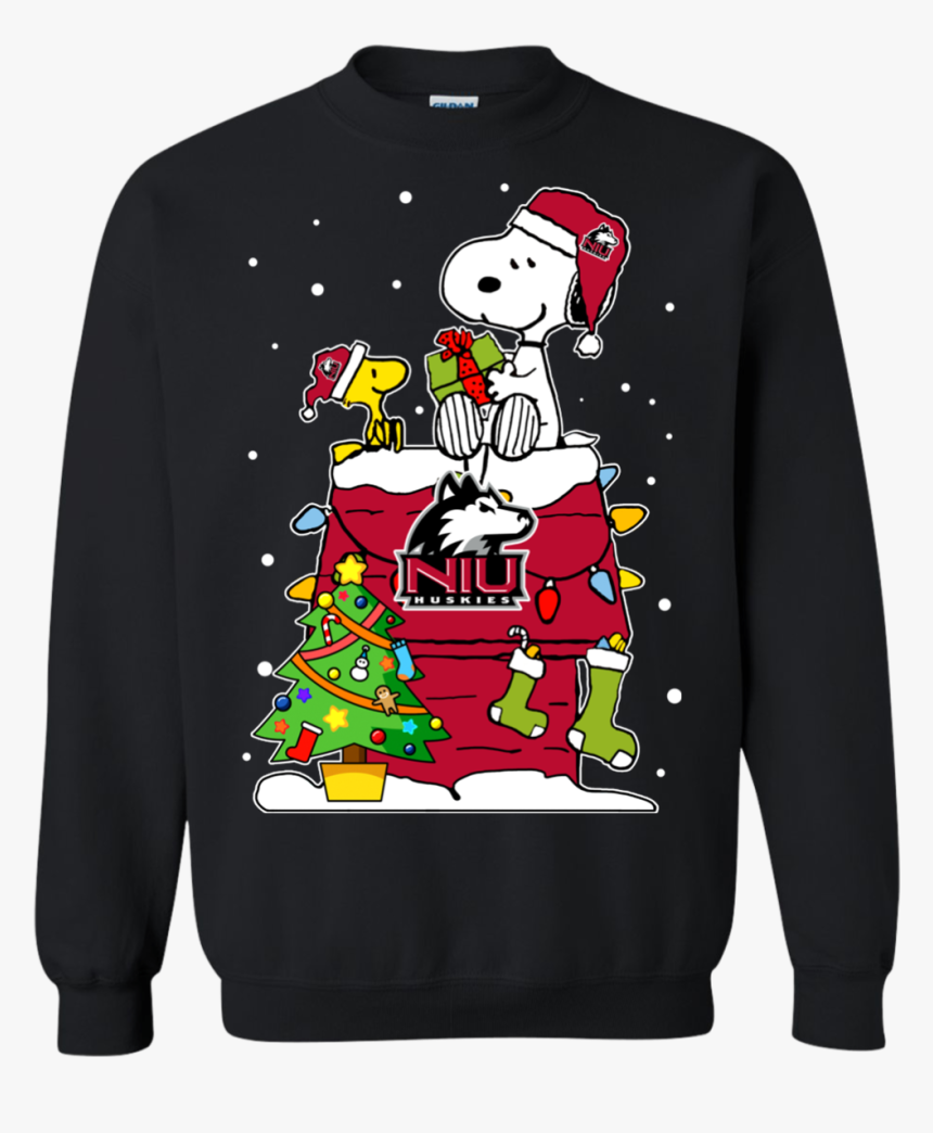 Northern Illinois Huskies Ugly Christmas Sweaters Snoopy - Christmas Jumper, HD Png Download, Free Download